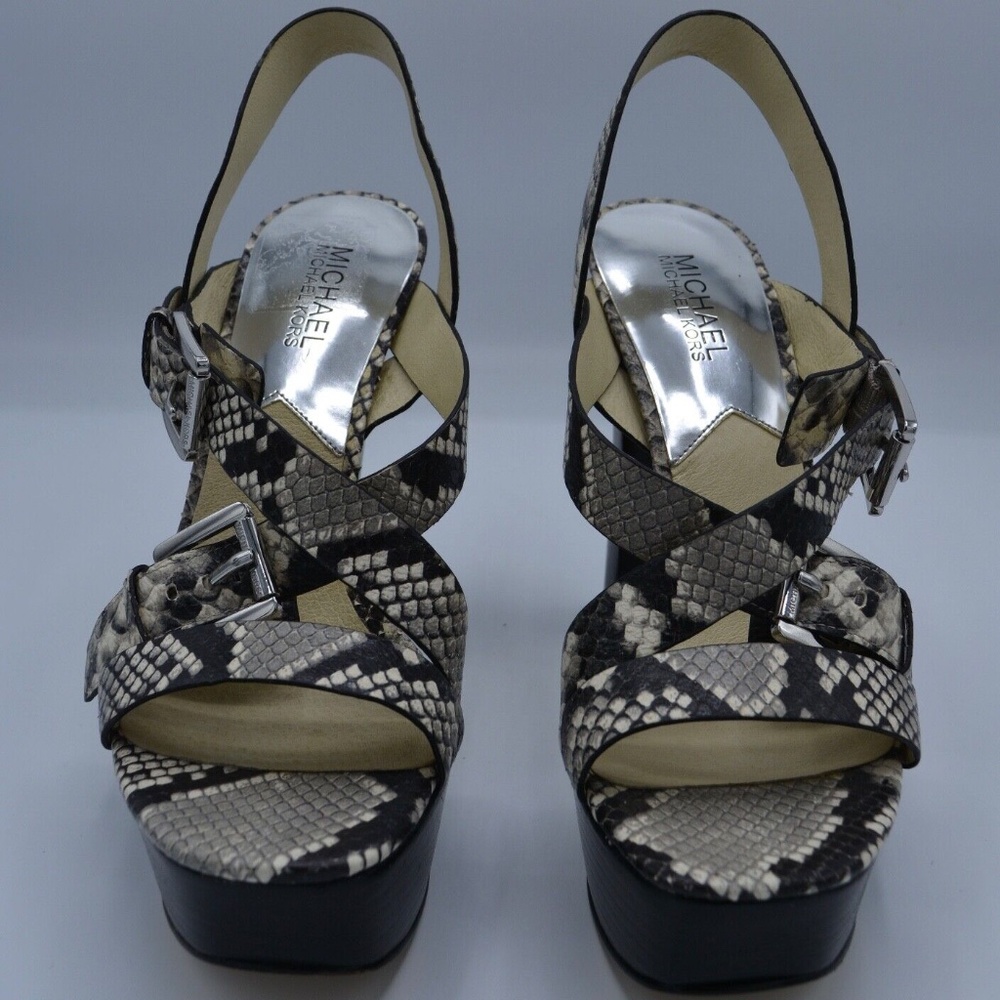 MICHAEL by Michael Kors - Josephine Platform - Leather Snake Print - 8.5M